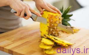 طریقه پوست کندن آناناس